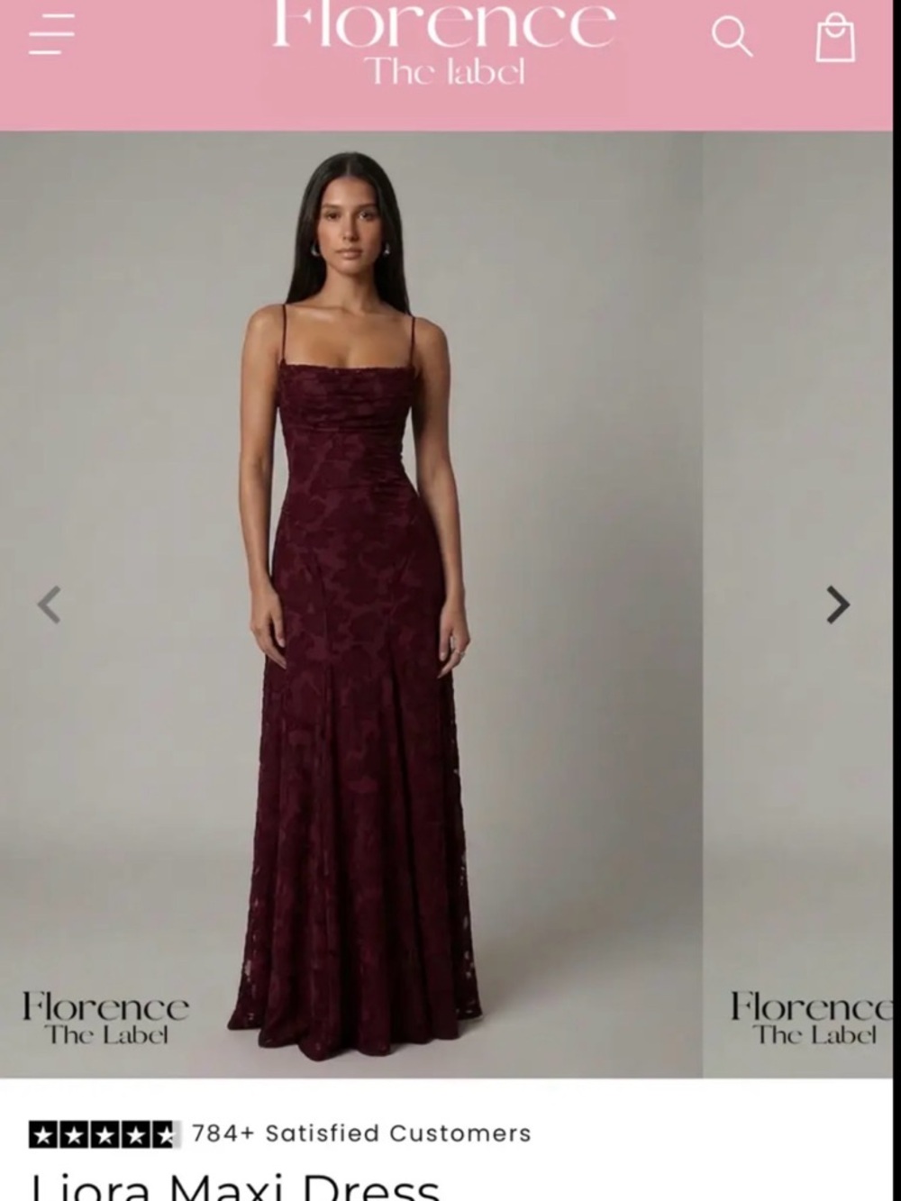 Liora Maxi Dress in Wine